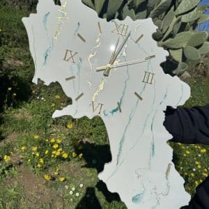Orologio Campania effetto marmo colorato