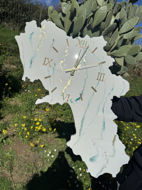 Orologio Campania effetto marmo colorato