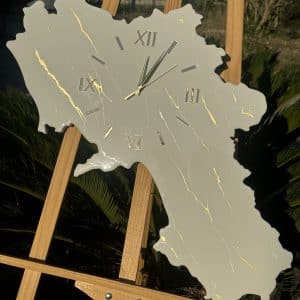Orologio Campania effetto marmo oro