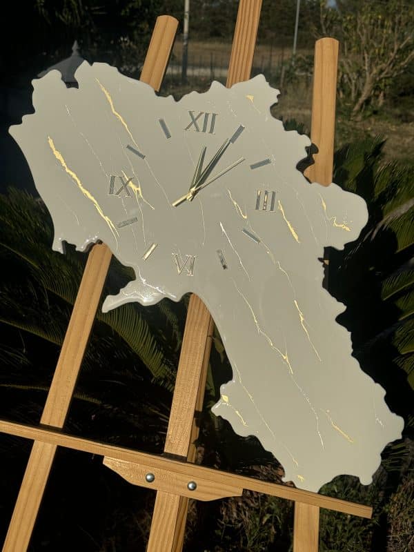 Orologio Campania effetto marmo oro