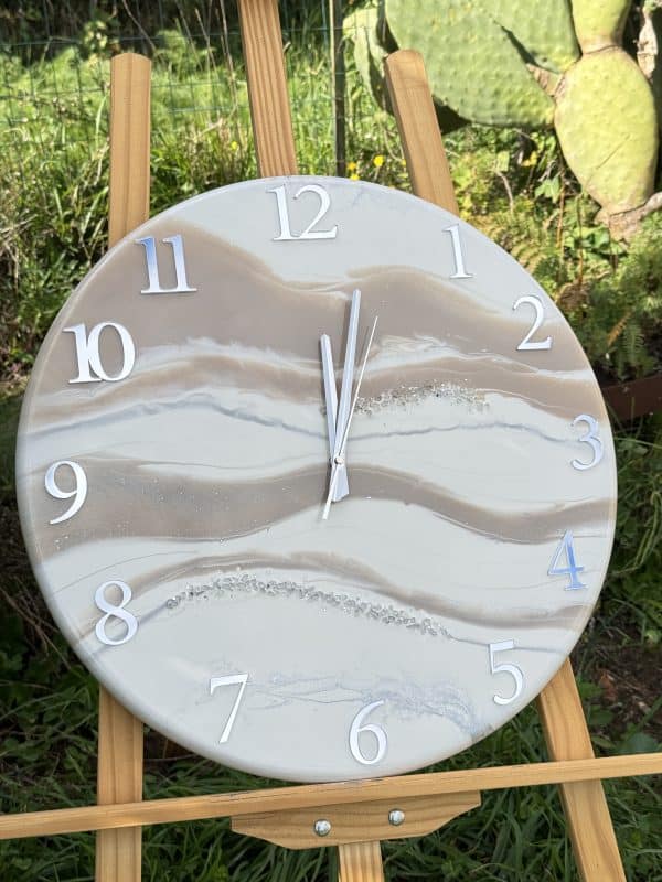 Orologio Beige-Argento 50cm