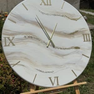 Orologio 80cm beige oro
