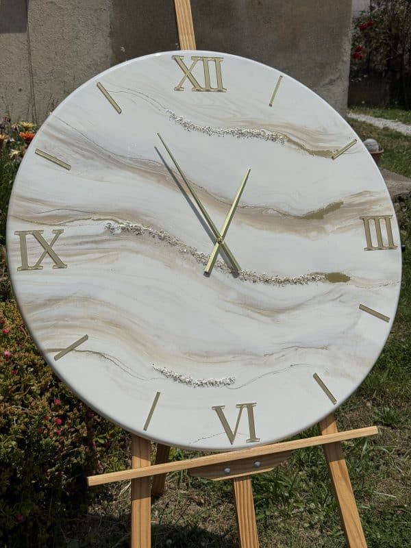 Orologio 80cm beige oro